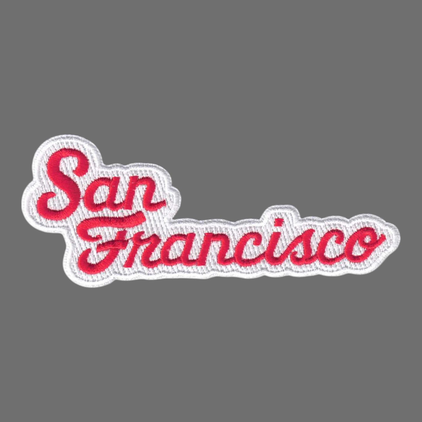 San Francisco Red Script Text Patch -  4020-36/39