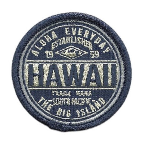 Hawaii Patch – Big Island HI Souvenir Aloha Everday Travel Patch – Iron On – Applique 2.25"" Island Embellishment