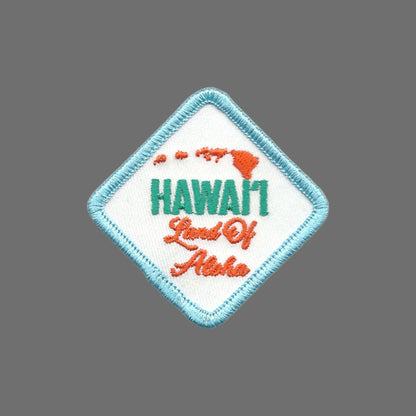 Hawaii Patch – Land of Aloha HI Souvenir Aloha Hawai'i Travel Patch – Iron On – Applique 2.5"" Island Embellishment Souvenir