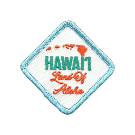 Hawaii Patch – Land of Aloha HI Souvenir Aloha Hawai'i Travel Patch – Iron On – Applique 2.5"" Island Embellishment Souvenir