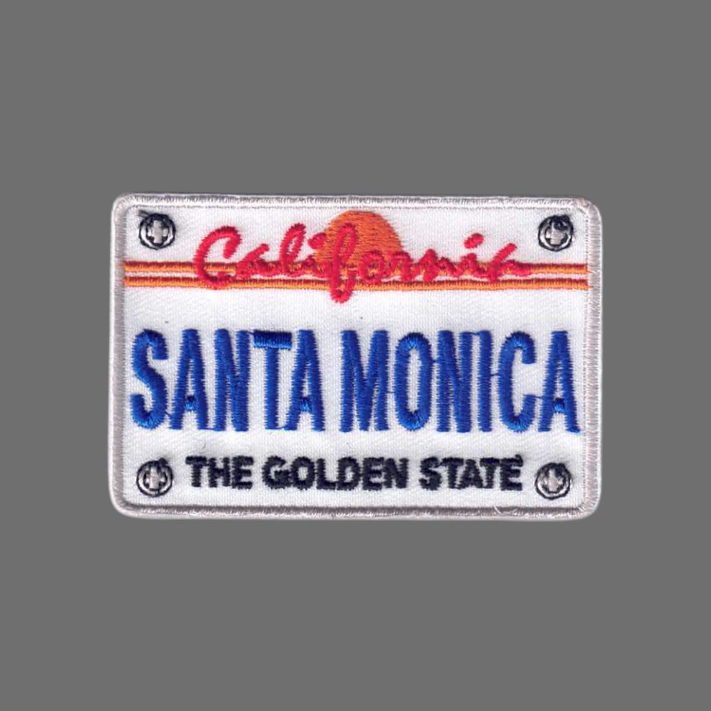 SANTA MONICA License Plate Patch - 10612