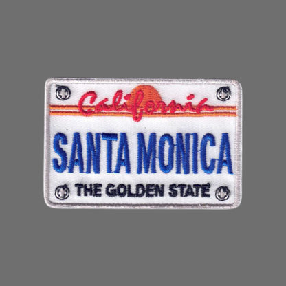 SANTA MONICA License Plate Patch - 10612