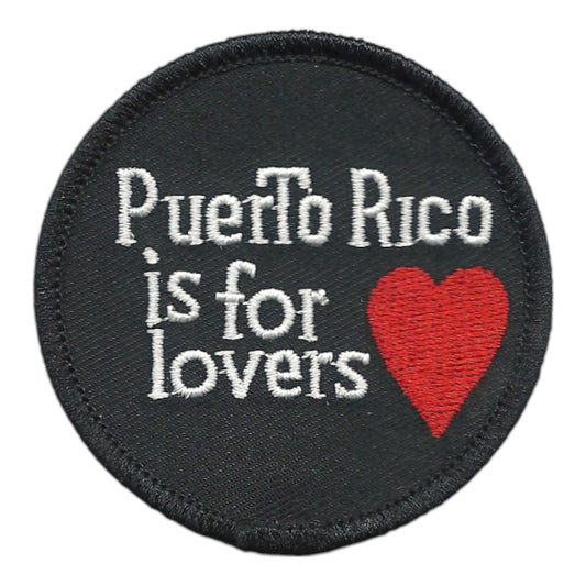 Puerto Rico Patch – Puerto Rico is for Lovers – Heart Travel Patch Iron On - 10614