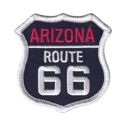 ARIZONA ROUTE 66 Black Souvenir Patch - 1116-01