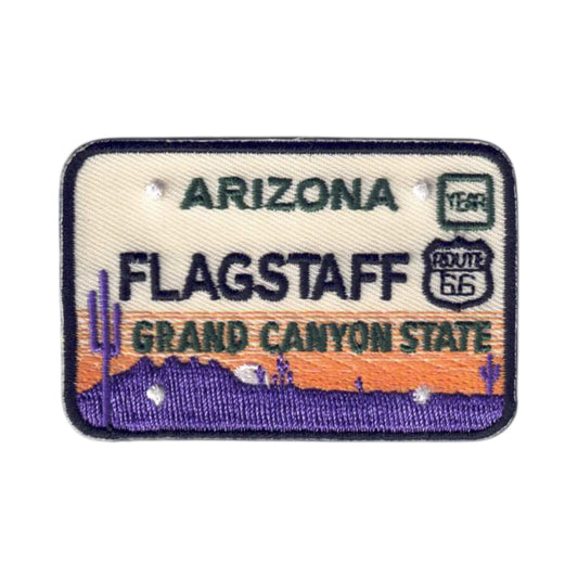 Flagstaff ARIZONA License Plate Souvenir Patch - 1144