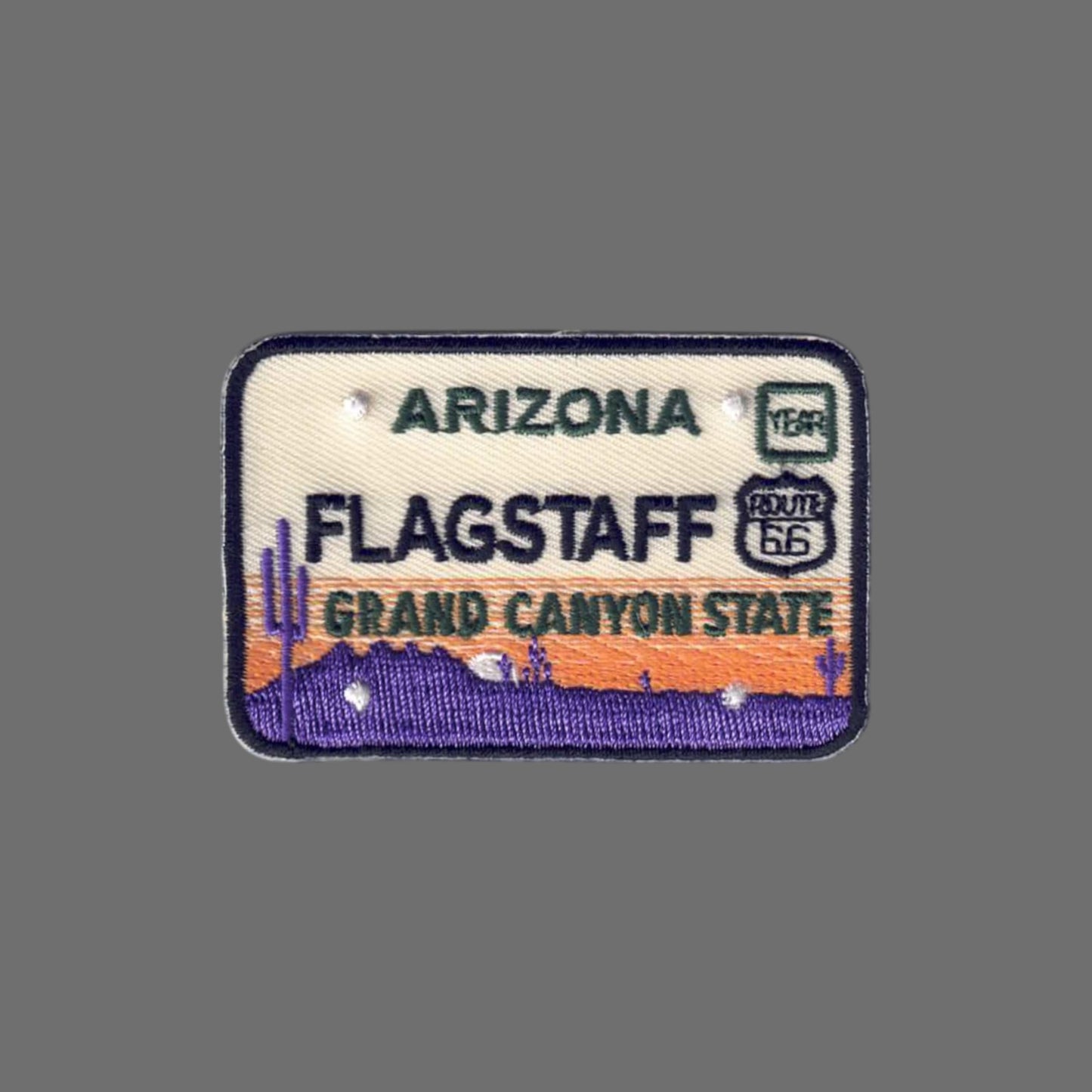 Flagstaff ARIZONA License Plate Souvenir Patch - 1144
