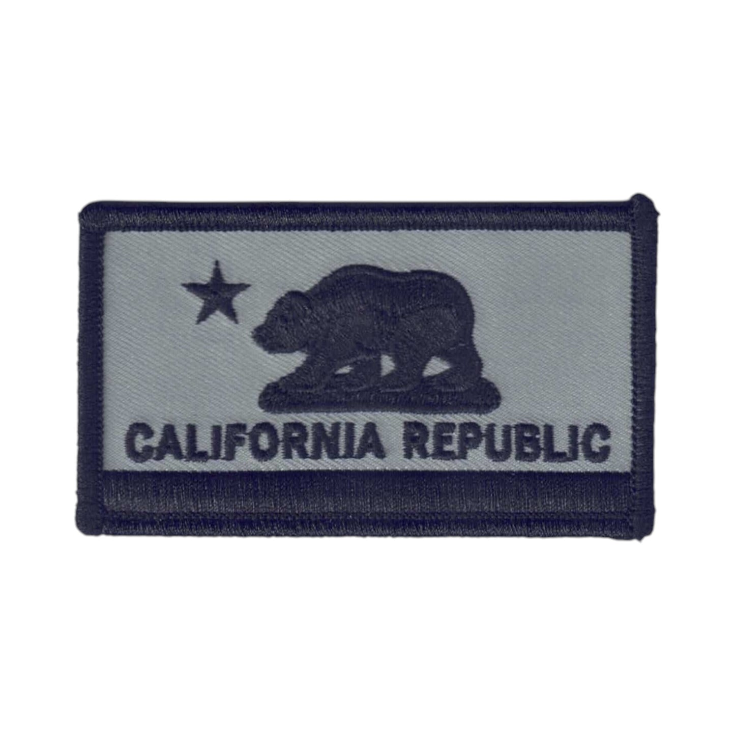 CALIFORNIA REPUBLIC Flag Gray Patch -1204-58/01/01