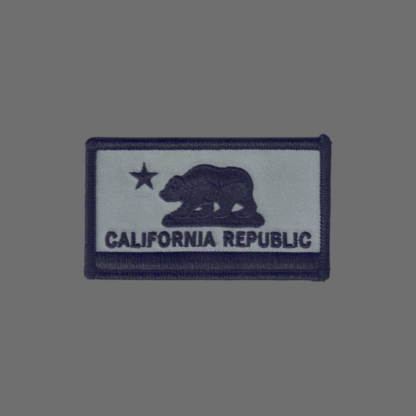 CALIFORNIA REPUBLIC Flag Gray Patch -1204-58/01/01