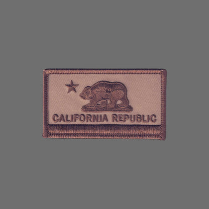 CALIFORNIA REPUBLIC Flag Desert Browns Patch - 1204-DESERT