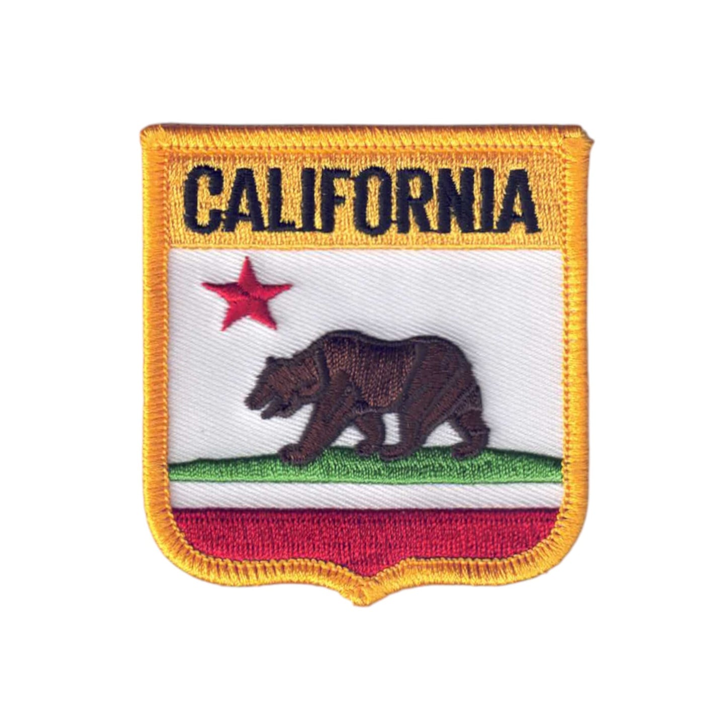 CALIFORNIA Medium Flag Shield Patch - 1205