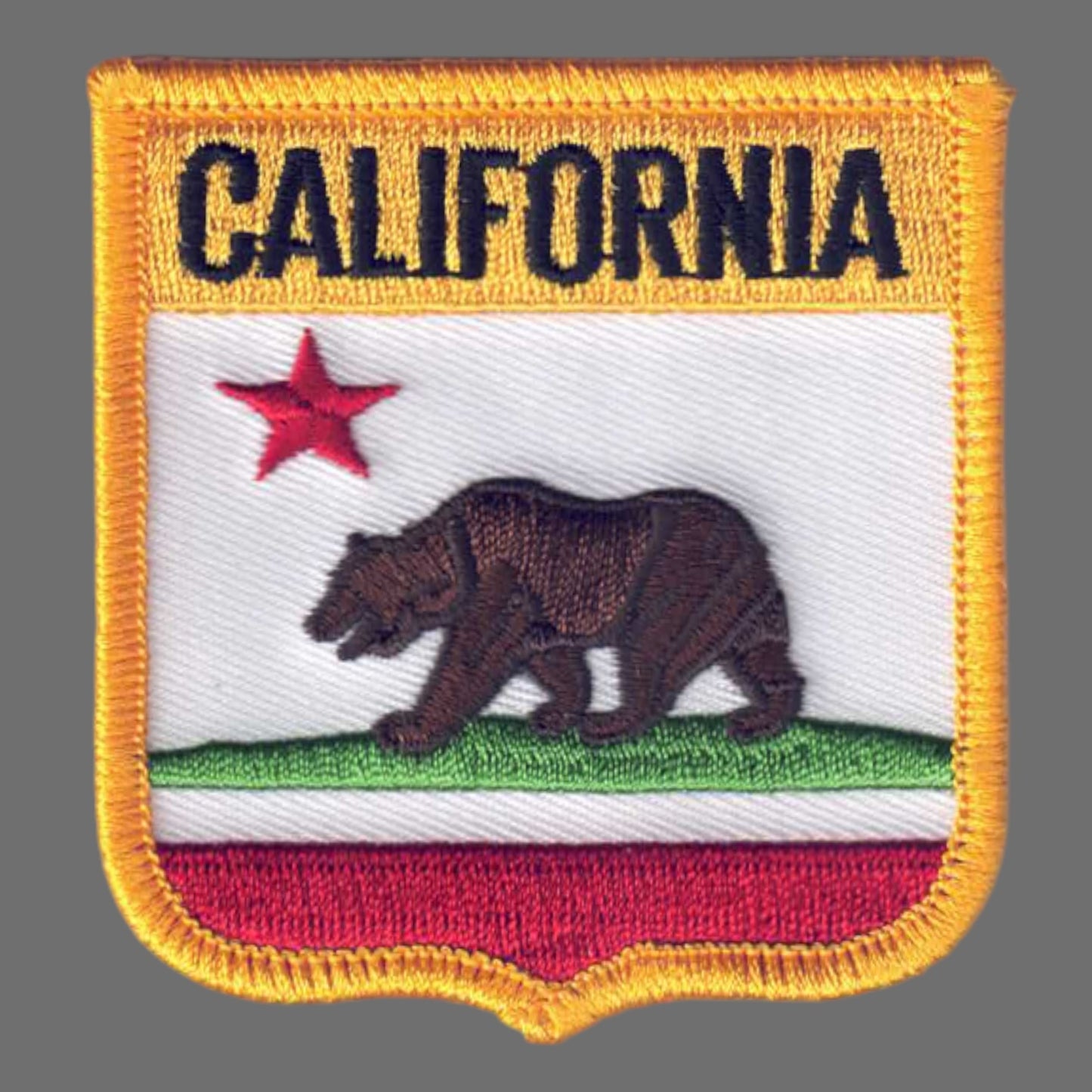 CALIFORNIA Medium Flag Shield Patch - 1205