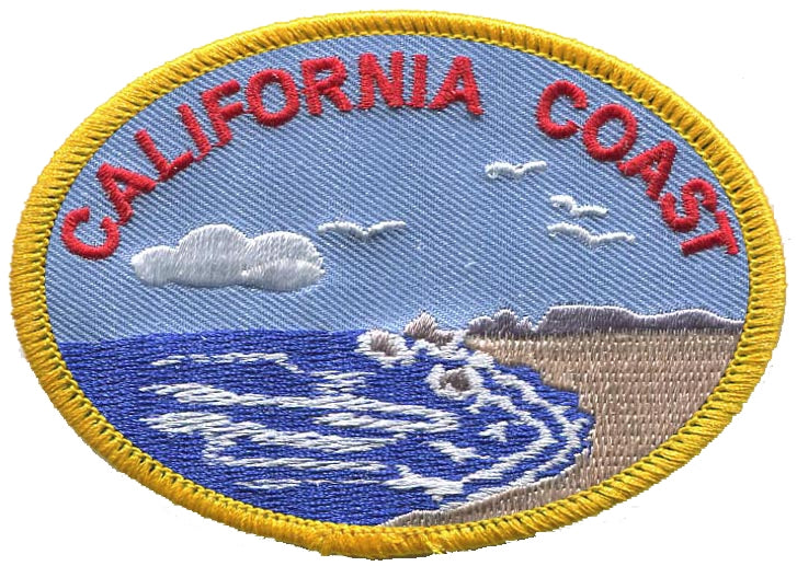 CALIFORNIA COAST embroidered souvenir patch