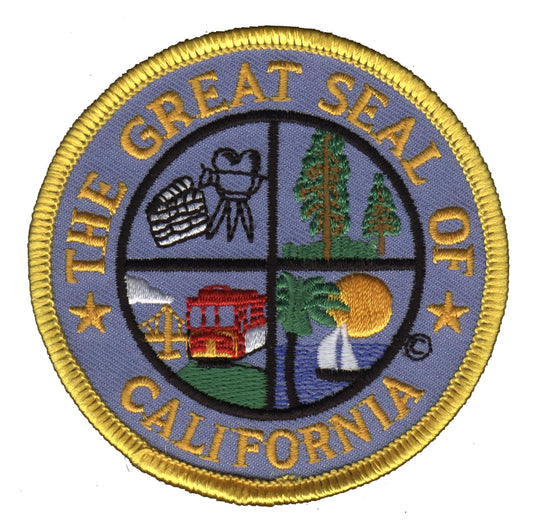 THE GREAT SEAL OF CALIFORNIA novelty state seal souvenir embroidered patch