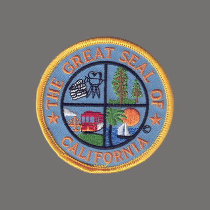CALIFORNIA CA State Seal Souvenir Patch - 1230
