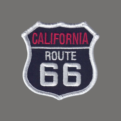 CALIFORNIA ROUTE 66 Black Souvenir Patch - 1236-01