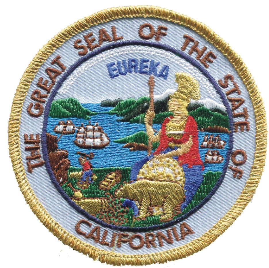 CALIFORNIA state seal uniform or souvenir embroidered patch