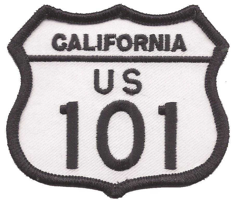 CALIFORNIA US 101 highway sign souvenir embroidered patch