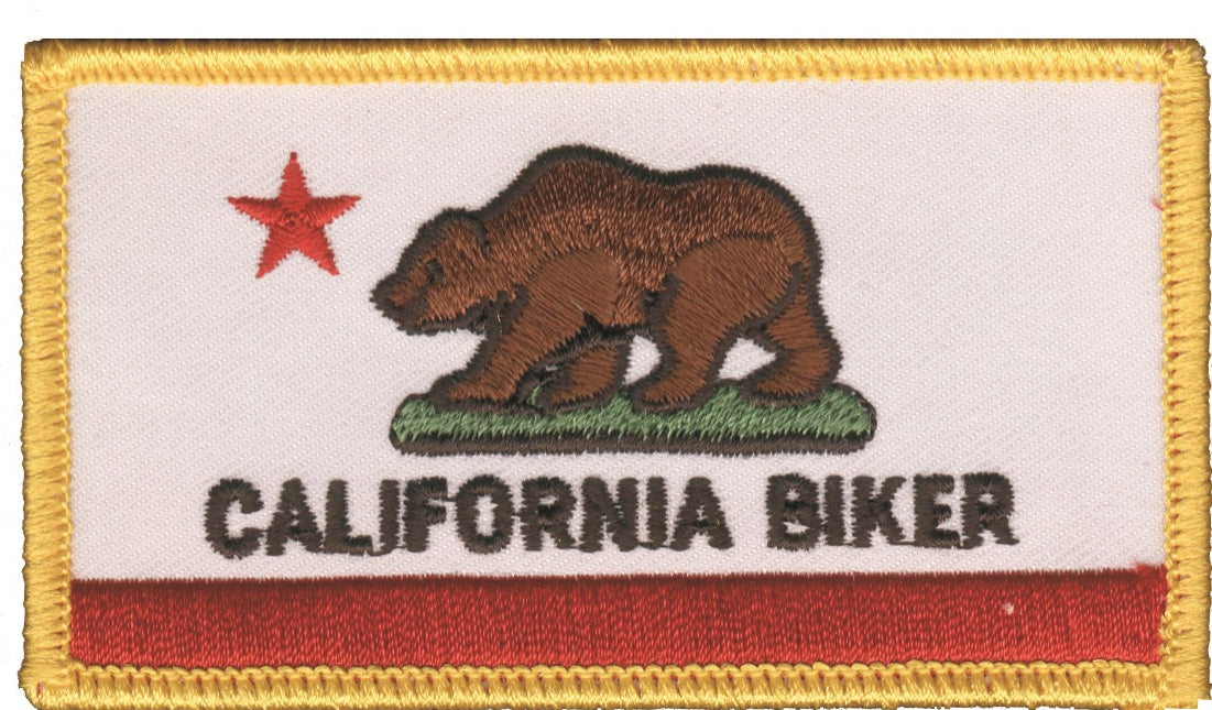 CALIFORNIA BIKER souvenir embroidered patch