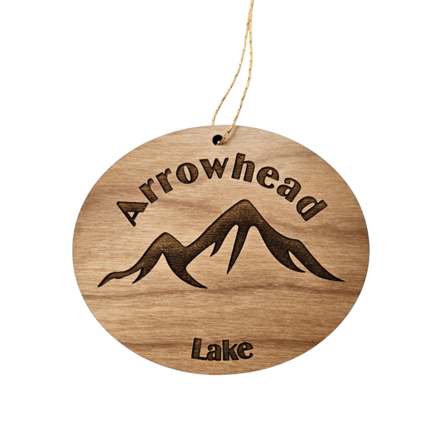 Arrowhead Lake Wood Ornament Pennsylvania Souvenir PA Pocono Mountains - 15102