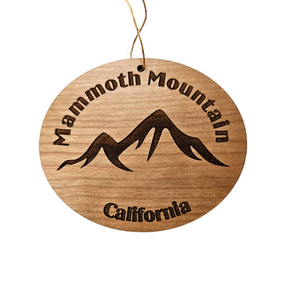 Mammoth Mountain Ornament Wood Souvenir - 15125