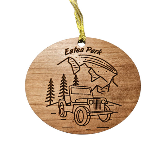 Estes Park Ornament - 4 Wheeling SUV - Colorado Souvenir - 15317