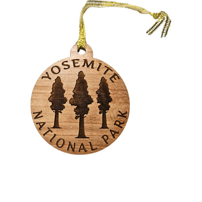 Yosemite National Park Wood Ornament Giant Trees 3 Trees  - 15689