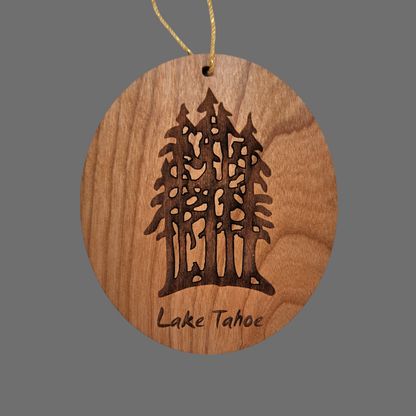 Wholesale Lake Tahoe Multi Trees Forest Ornament Wood Souvenir