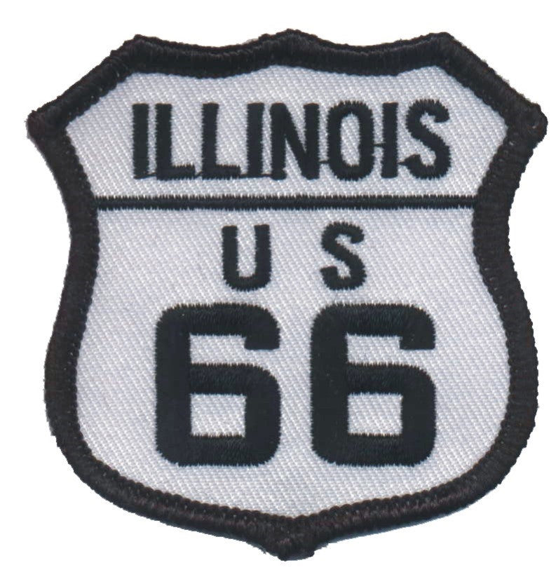 ILLINOIS US 66 souvenir embroidered patch, IL, route 66