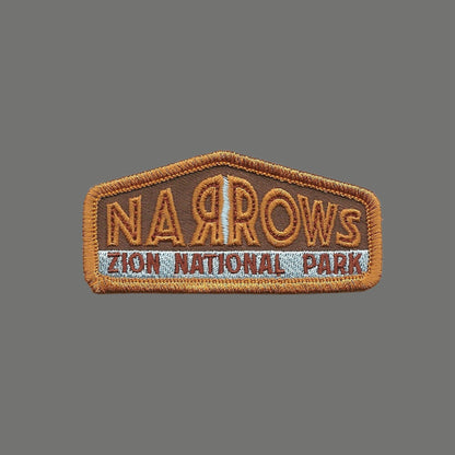 Utah Patch – UT Zion National Park - Zion Narrows Travel Patch Iron On – Souvenir Patch – Applique – Travel Gift 3" Rock Formation