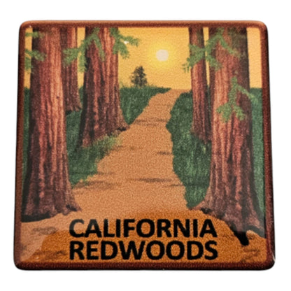 CALIFORNIA REDWOODS printed hat pin - 0475-1216