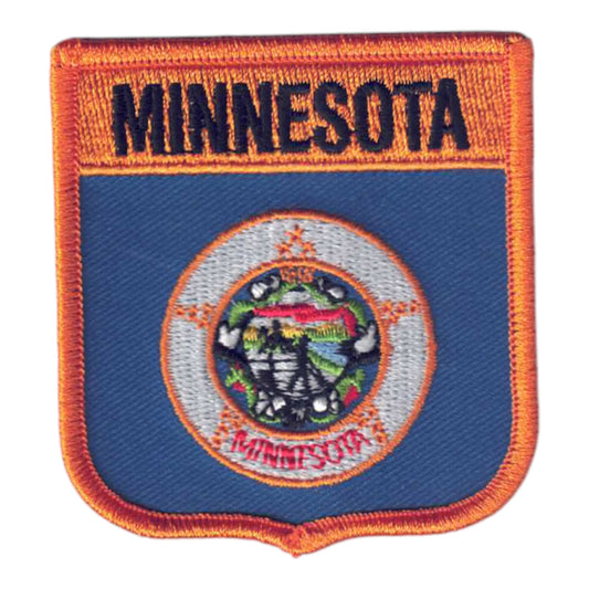 MINNESOTA Med Flag Shield Souvenir Patch - 2155