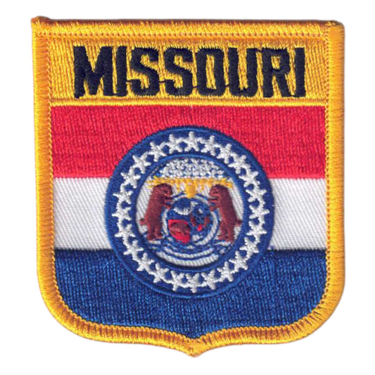 MISSOURI Med Flag Shield Souvenir Patch - 2255