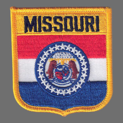 MISSOURI Med Flag Shield Souvenir Patch - 2255
