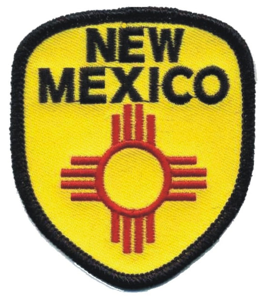 NEW MEXICO zia  shield souvenir embroidered patch