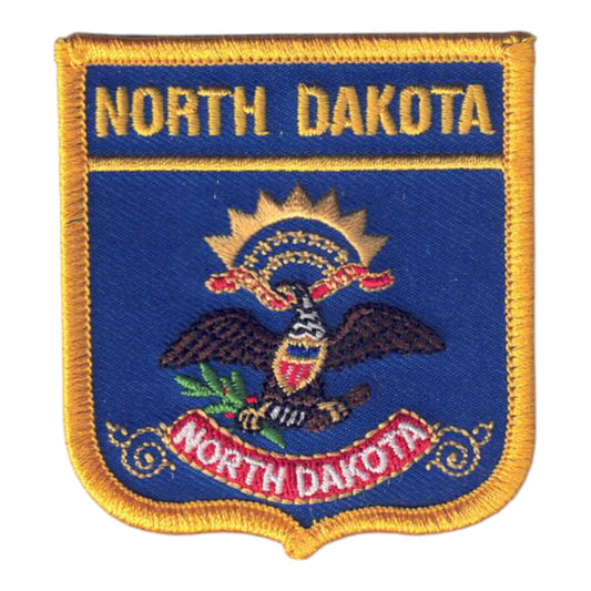NORTH DAKOTA Med Flag Shield Patch - 2705
