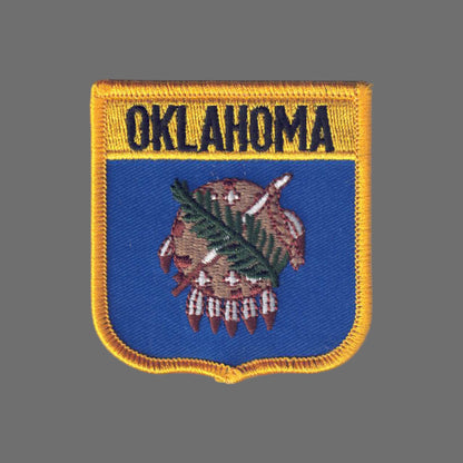 OKLAHOMA Med Flag Shield Patch - 2805