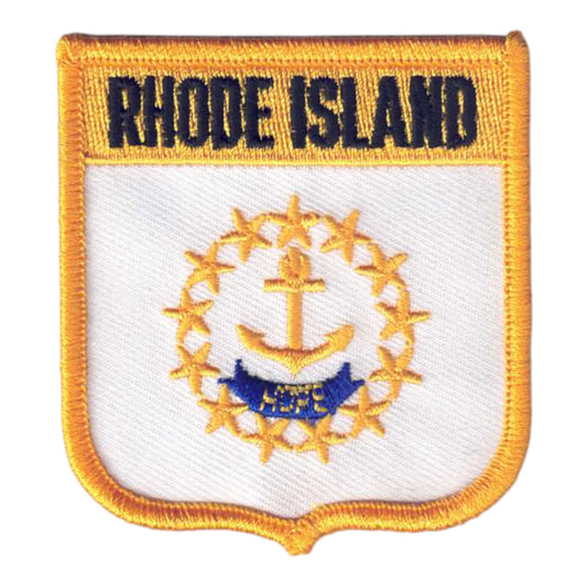 RHODE ISLAND Med Flag Shield Patch- 2955