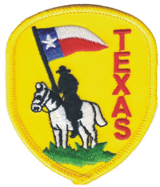 TEXAS souvenir shield embroidered patch, TX