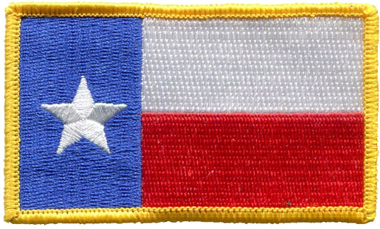 Texas flag souvenir or uniform embroidered patch, TX