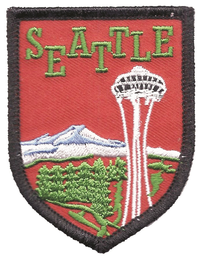 SEATTLE space needle embroidered souvenir patch.