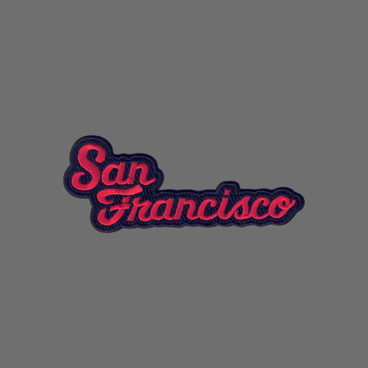San Francisco Red Black Script Patch -  4020-36/01