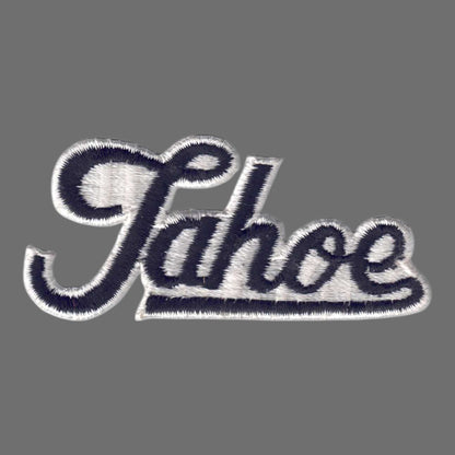 Vintage Tahoe Script Text Black Patch - 4203-01/39