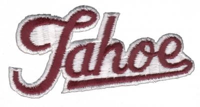 Tahoe script souvenir embroidered patch