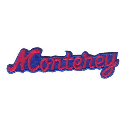 Monterey Script Patch Red Blue - 4452RB