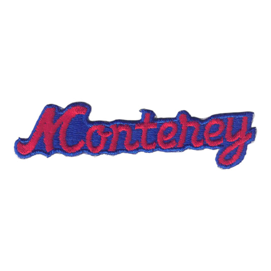 Monterey Script Patch Red Blue - 4452RB