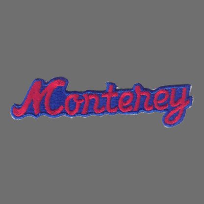 Monterey Script Patch Red Blue - 4452RB