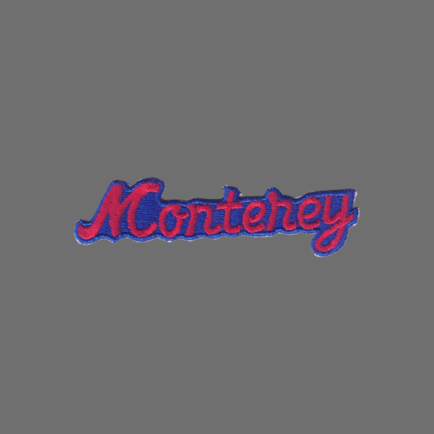 Monterey Script Patch Red Blue - 4452RB