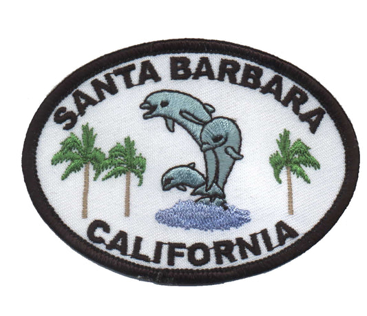 SANTA BARBARA CALIFORNIA dolphins souvenir embroidered patch