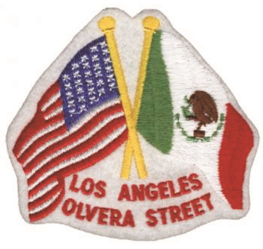 LOS ANGELES - OLVERA STREET souvenir embroidered patch