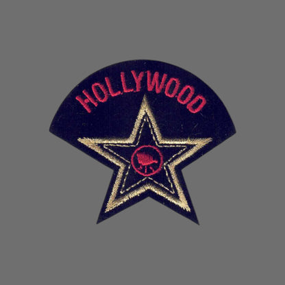 HOLLYWOOD star souvenir embroidered patch -4655